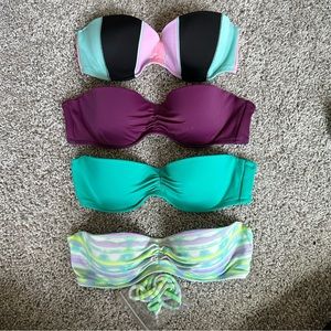 Victoria’s Secret Strapless Bandeau Bathing Suit Tops